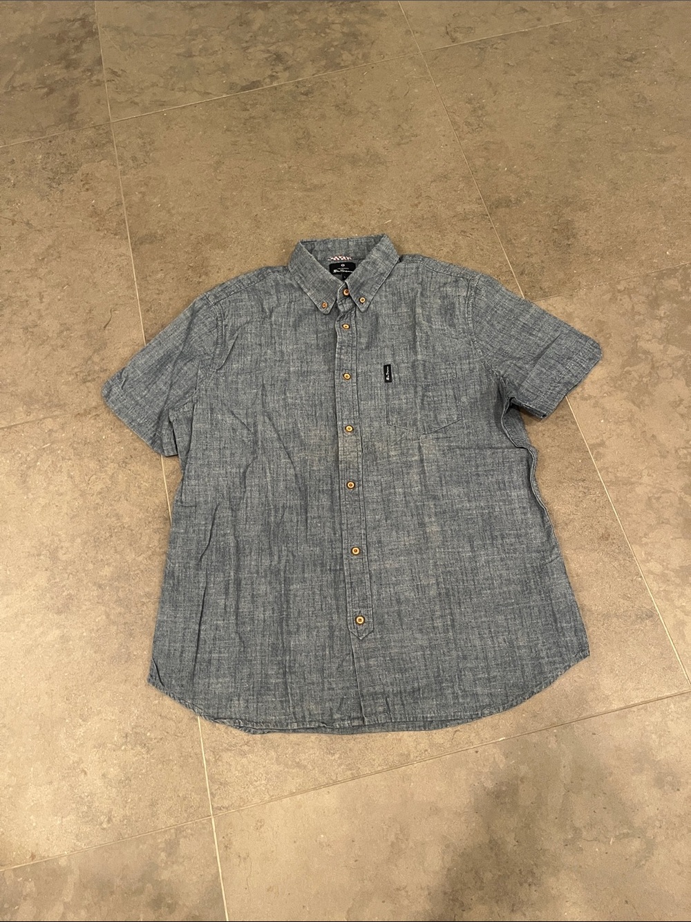 Ben Sherman Cotton Denim Button Down Shirt